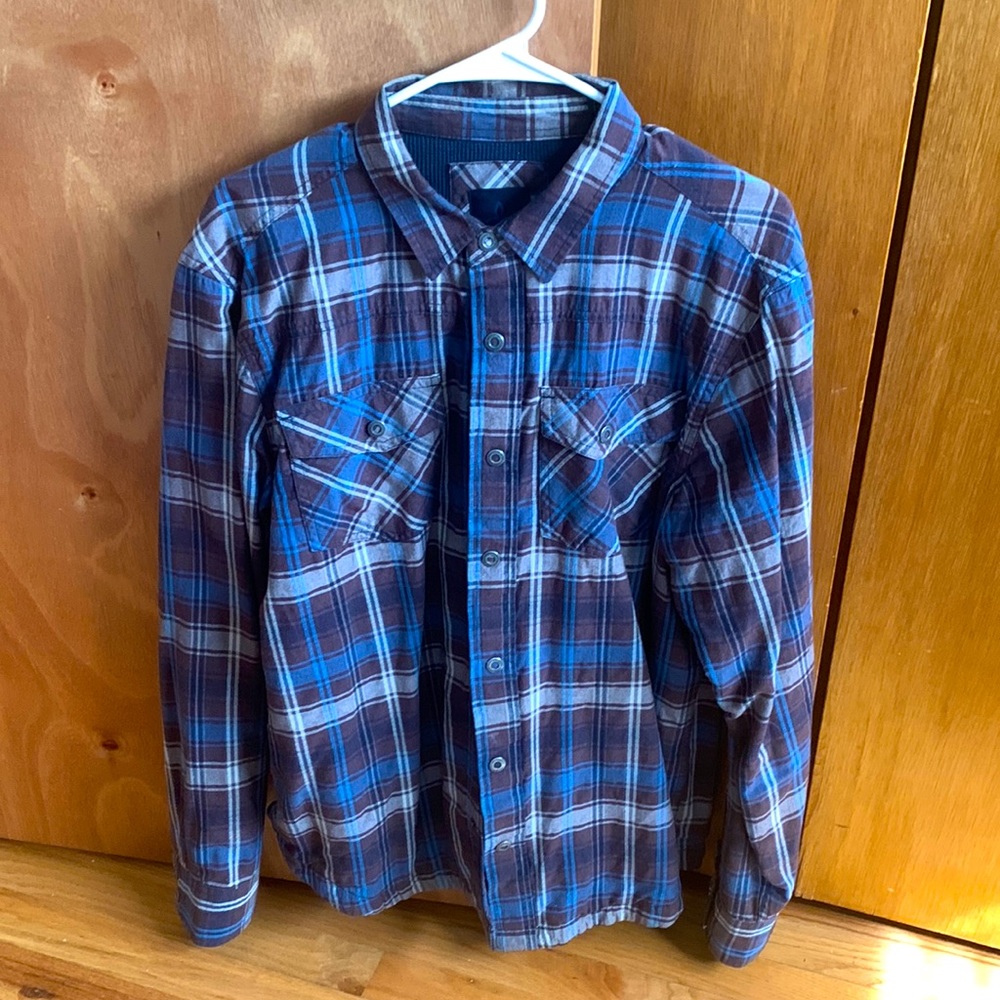 Prana lined men’s flannel shirt